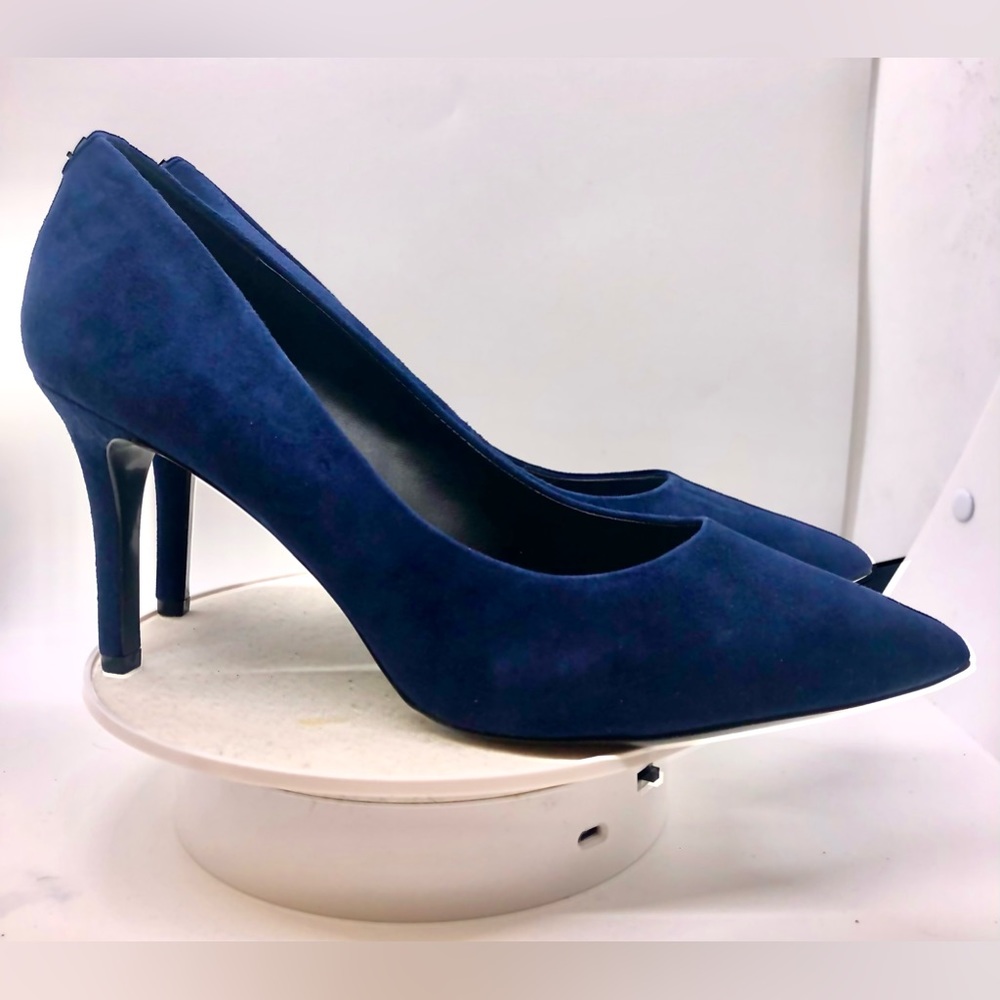 Karl Lagerfeld Blue Suede Pumps